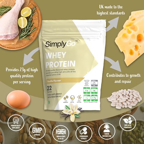 SimplyGo Whey Protein Powder | 900g | Simply Add 30g to Water, Juice or Shakes Simply SupplementsAu supplements