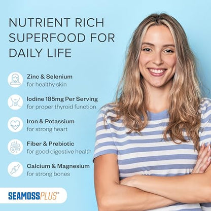 Power By Naturals Sea Moss Plus - USDA Certified Organic Wildcrafted Irish Seamoss Power By NaturalsUS supplements