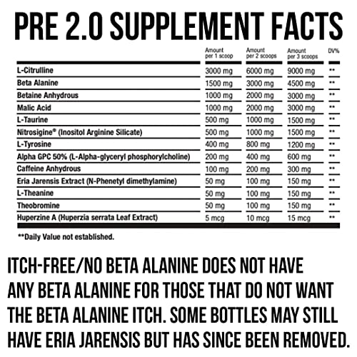 HTLT Pre-Workout Powder - 60 Servings, Non-Itch, No Beta Alanine (Grape Candy) HTLT SuppsUS supplements