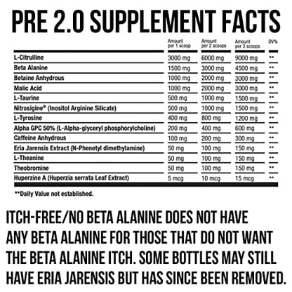 HTLT Pre-Workout Powder - 60 Servings, Non-Itch, No Beta Alanine (Grape Candy) HTLT SuppsUS supplements