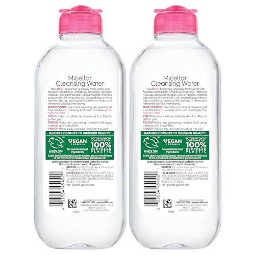 Garnier SkinActive Micellar Water for All Skin Types, Facial Cleanser & Makeup Remover GarnierUS supplements