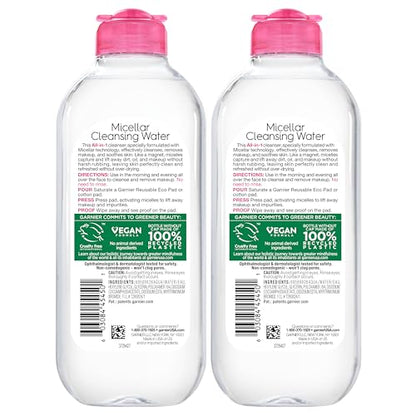 Garnier SkinActive Micellar Water for All Skin Types, Facial Cleanser & Makeup Remover GarnierUS supplements