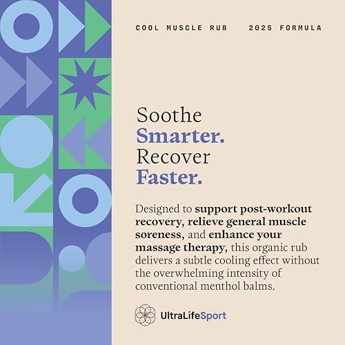 Ultra Life Sport – Premium Cooling Muscle Rub – Vegan Topical Balm with Peppermint & Bergamot – Organic, Non-GMO, Water-Based Formula – Clean Botanical Ingredients Ultra Life SportAu supplements