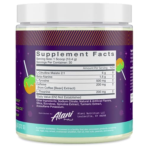 Alani Nu Pre Workout Powder | Amino Energy Boost | Endurance Supple Alani NuAu supplements