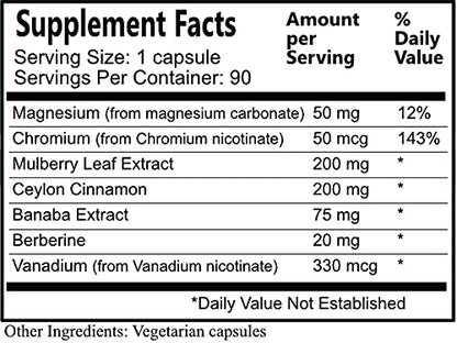 Daily Maunfacturing Carbo-Care™ (Magnesium, Chromium, Mulberry Leaf Extract, Ceylon Daily ManufacturingUS supplements