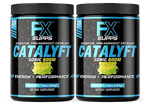 FX Supps Catalyft Pre-Workout Powder Drink for Men & Women, Sonic Boom | Dietary FXSUPPSUS supplements