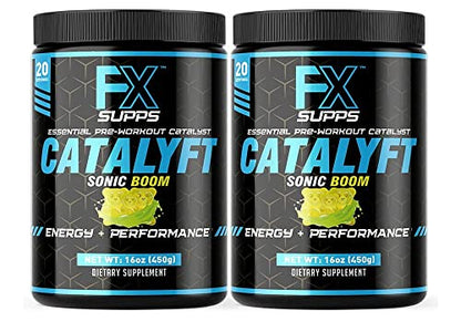 FX Supps Catalyft Pre-Workout Powder Drink for Men & Women, Sonic Boom | Dietary FXSUPPSUS supplements