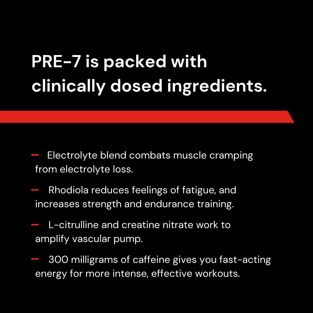 Novex Biotech PRE-7 Pre-Workout Powder – Best preworkout for Men - Boost Energy Novex BiotechUS supplements