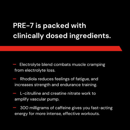 Novex Biotech PRE-7 Pre-Workout Powder – Best preworkout for Men - Boost Energy Novex BiotechUS supplements