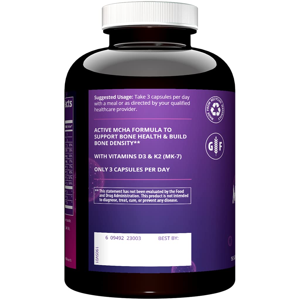 MRM Nutrition Bone Maximizer® III | with MCHA + Vitamin D3 + Vitamin K2 | Bone Health | High Potency | Key Vitamins and Minerals for Bones | 50 Servings MRMAu supplements