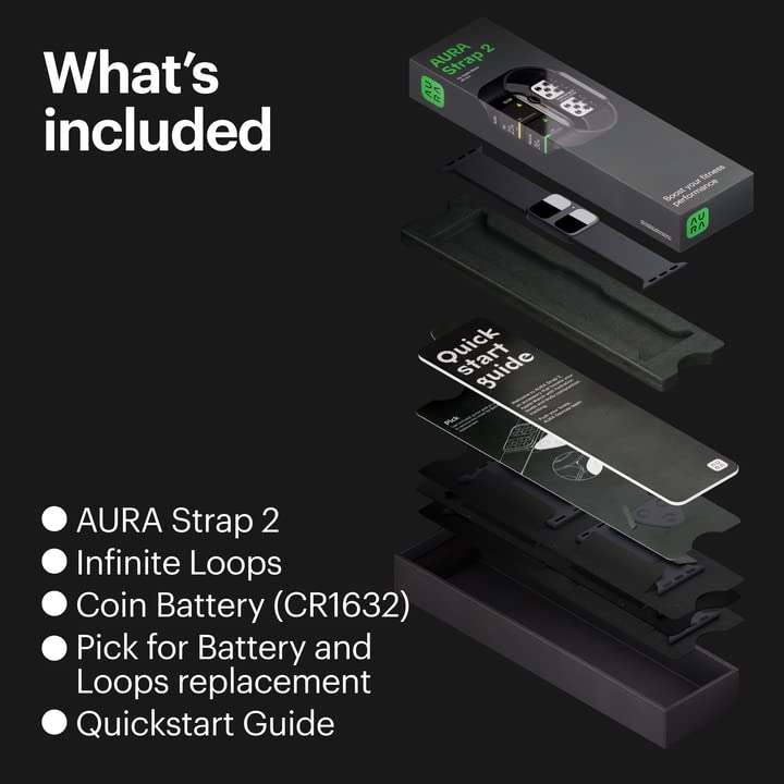AURA Strap 2 Compatible w Apple Watch – for Body Fat, BMI & Weight Loss - Body Composion AURA StrapAu supplements