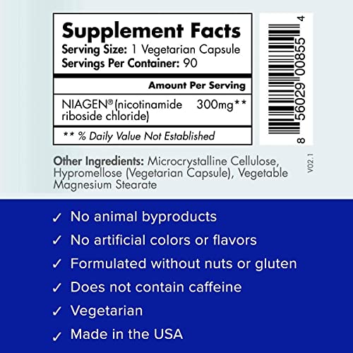 TRU NIAGEN 300mg | Patented Nicotinamide Riboside NAD+ Supplement | NR Supports TRU NIAGENAu supplements