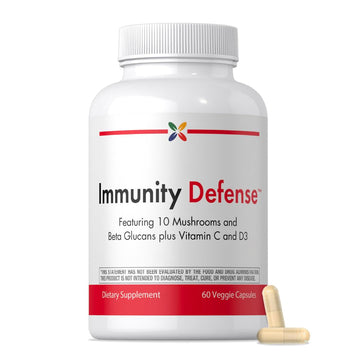 Stop Aging Now - Immune Support - with Vitamin C, Vitamin D3 and Mushroom Complex - 60 Vegetarian Capsules Stop Aging NowAu supplements
