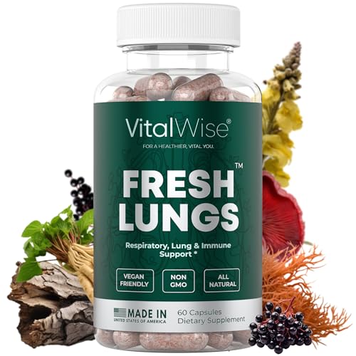 VitalWise Fresh Lungs Lung Detox and Cleanse Supplement with Mullein Leaf Extract VitalWiseAu supplements