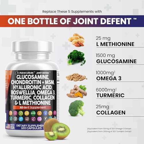 Clean Glucosamine Chondroitin MSM Turmeric Hyaluronic Acid Boswellia Clean NutraceuticalsUS supplements