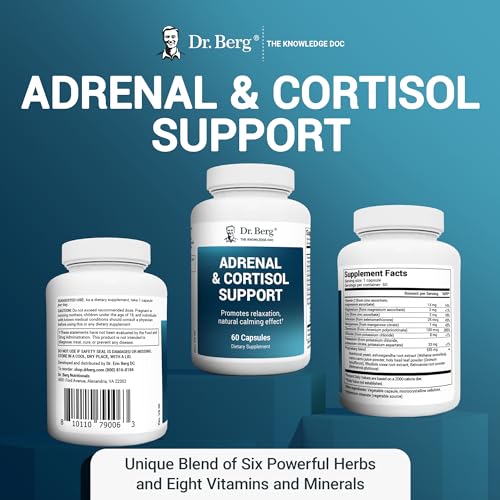 Dr. Berg Adrenal & Cortisol Capsules - Adrenal Supplement & Cortisol Manager - Mood Dr. Berg NutritionalsUS supplements