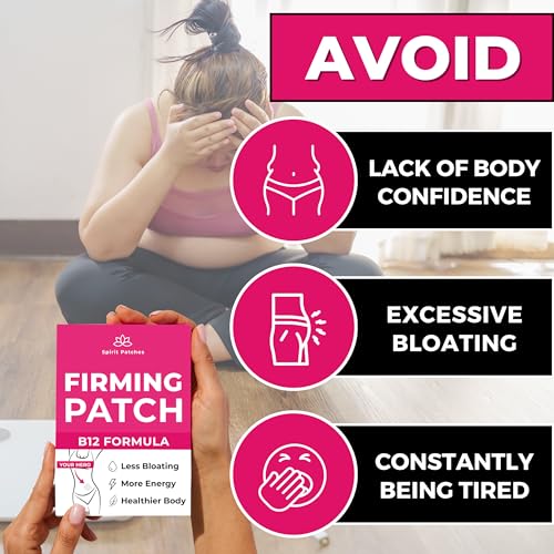 Firming B12 Patches (Pack of 36) - 100% Natural Vitamin Patches for Women, Energy & Body Support Spirit PatchesUS supplements