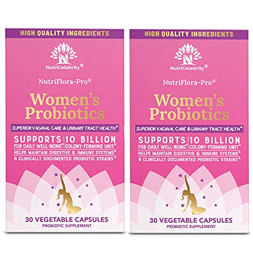 Nutricelebrity NutriFlora-Pro Probiotics for Women - Support Vaginal, Urinary Health NutricelebrityAu supplements