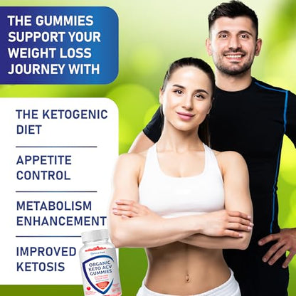 Organic Keto ACV Gummy Advanced Weight Loss - Gluten & Sugar Free Pro Active Rapid Belly Defense DoseUS supplements