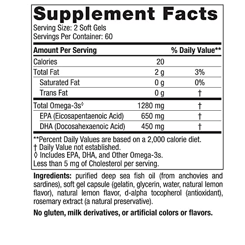 Nordic Naturals Ultimate Omega, Lemon Flavor - 120 Soft Gels - 1280 mg Omega-3 Nordic NaturalsUS supplements