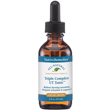 Native Remedies Triple Complex UT Tonic - Natural Homeopathic Formula to Relieve Bladder Irritation, Burning Sensation, Frequent Urination and Urgency - 59 mL Native RemediesAu supplements