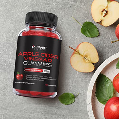 Apple Cider Vinegar Gummies with Mother- 1000mg - Supplement Formulated to Support ORPHIC NUTRITIONUS supplements
