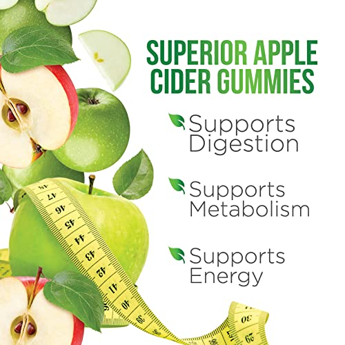 Vegan Apple Cider Vinegar Gummies | Max Strength 1000mg | ACV Supplement Gummy for Adults Health Nutrition NaturalsUS supplements