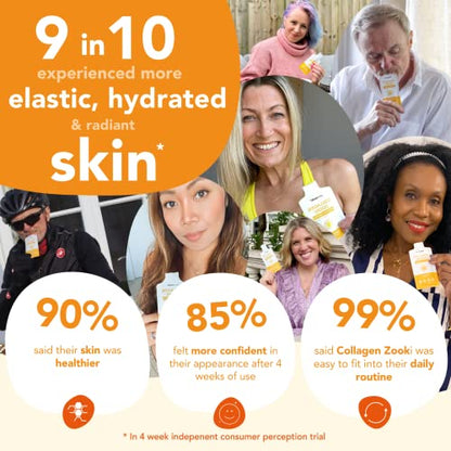Zooki 5000mg Marine Collagen Liquid Sachets | Hydrolysed Marine Collagen Peptides yourzookiUS supplements