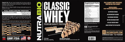 NutraBio Classic Whey Protein Powder- Full-Spectrum Amino Acid Profile - No Fillers NutraBioUS supplements