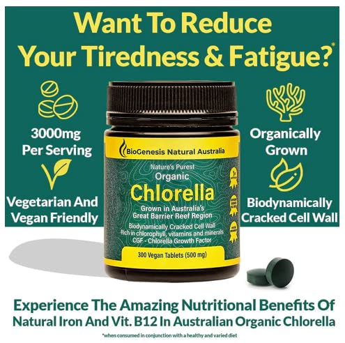 BioGenesis Chlorella Tablets, 600 Tablet Count (500mg) BiogenesisUS supplements