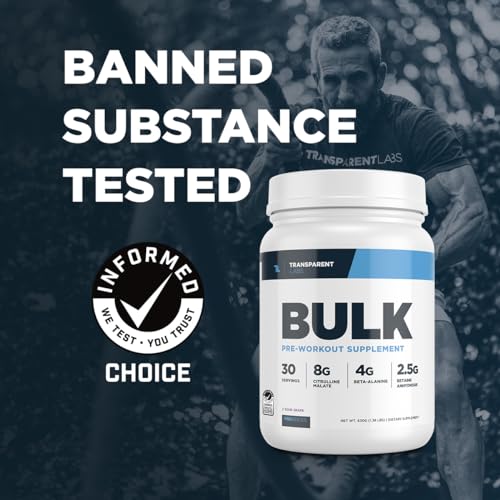 Transparent Labs Bulk Pre Workout Powder - Naturally Sweetened Advanced Pre-Workout Transparent LabsAu supplements