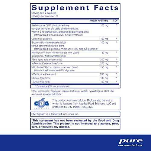 Pure Encapsulations DIM Detox | Supplement Support for Detoxification and Cellular Pure EncapsulationsAu supplements