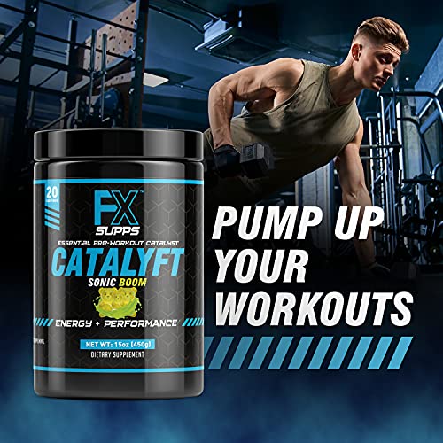 FX Supps Catalyft Pre-Workout Powder Drink for Men & Women, Sonic Boom | Dietary FXSUPPSAu supplements