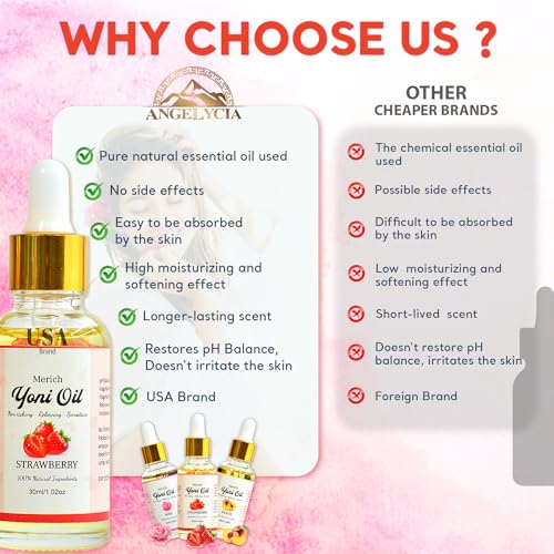 MERICH Natural Yoni Oil | Feminine Yoni Detox Oil | Naturally Scented Vaginal Oil | Restores pH Balance ANGELYCIAAu supplements