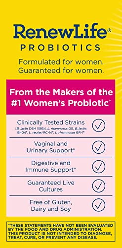 Renew Life Women's Probiotic Capsules, 50 Billion CFU Guaranteed, Supports pH Balance Renew LifeUS supplements
