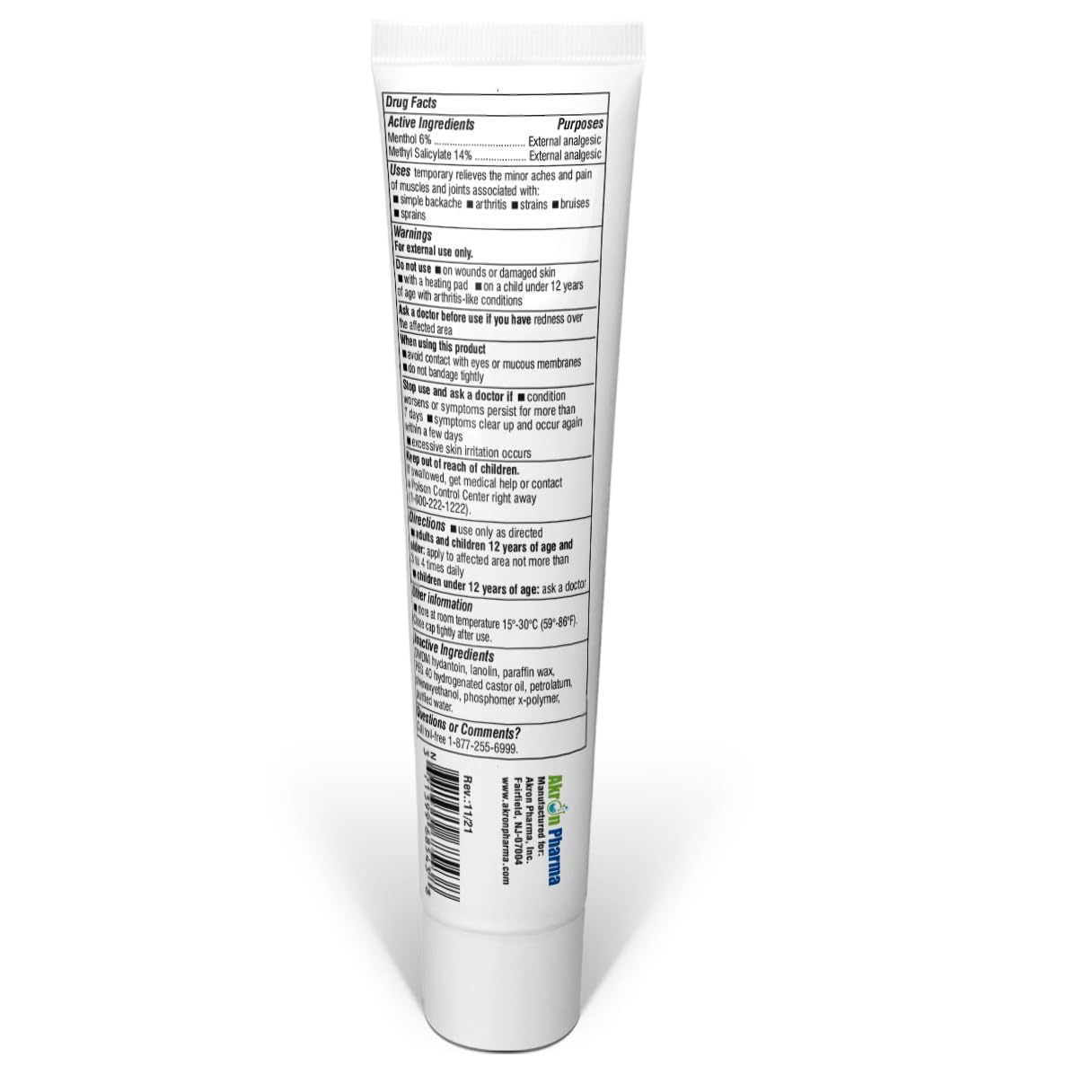 ASPERFLEX Ultra Strength Topical Analgesic Pain Relief Cream for Arthritis, Muscle, and Joint Pains -3 oz by Akronpharma. ASPERFLEXAu supplements