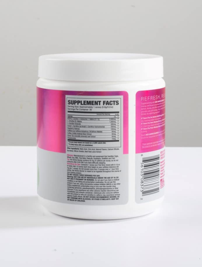 Her Thermogenic Amino Women's Pre Post & Intra Workout Booster (Strawberry Kiwi,30 Servings) NLA for HerUS supplements