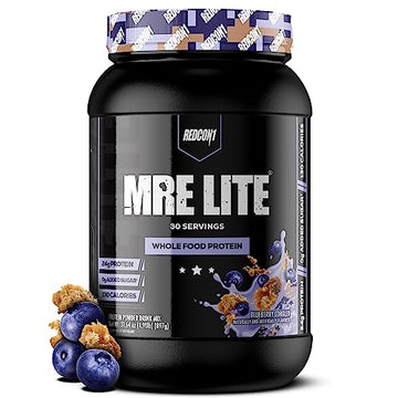 REDCON1 MRE Lite Whole Food Protein Powder, Blueberry Cobbler - Low Carb & Whey REDCON1US supplements