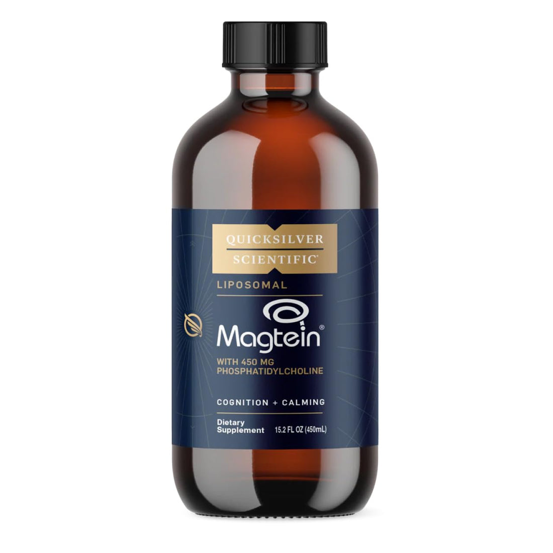 Quicksilver Scientific Liposomal Magtein - Magnesium Supplement for Brain Function Support - Stress, Sleep & Memory Support - Gluten-Free, Sugar-Free & Vegan - 15.2 fl oz (30 Servings) Quicksilver ScientificUS supplements