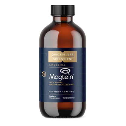Quicksilver Scientific Liposomal Magtein - Magnesium Supplement for Brain Function Support - Stress, Sleep & Memory Support - Gluten-Free, Sugar-Free & Vegan - 15.2 fl oz (30 Servings) Quicksilver ScientificUS supplements