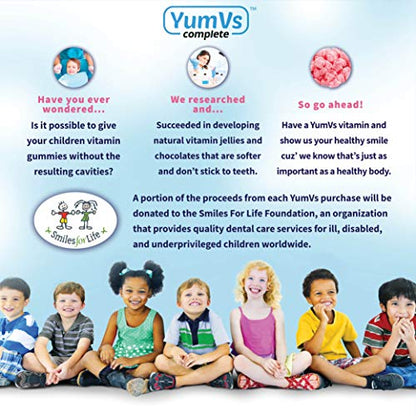 YumVs Complete Glucose Gummies, Raspberry Flavor, (60 Ct); Chewable YUM-V'SUS supplements