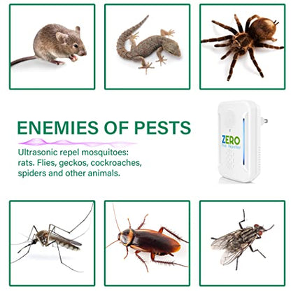 Ultrasonic Pest Repeller, Indoor Ultrasonic Repellent for Roach, Rodent ZEROPESTUS supplements
