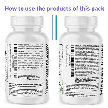 Water Weight Pills for Thin Waistline Belly Bloating Swelling & Temporary Water Retention Youth & TonicUS supplements