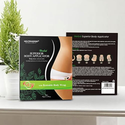 Neutriherbs Body Applicator with Wrap, Effective Nature Formula to Shape, Tone, Firm Body NeutriherbsUS supplements