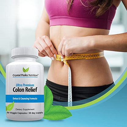 CRYSTAL PEAKS NUTRITION Natural Colon Cleanser Capsules for Constipation Relief CRYSTAL PEAKS NUTRITIONUS supplements