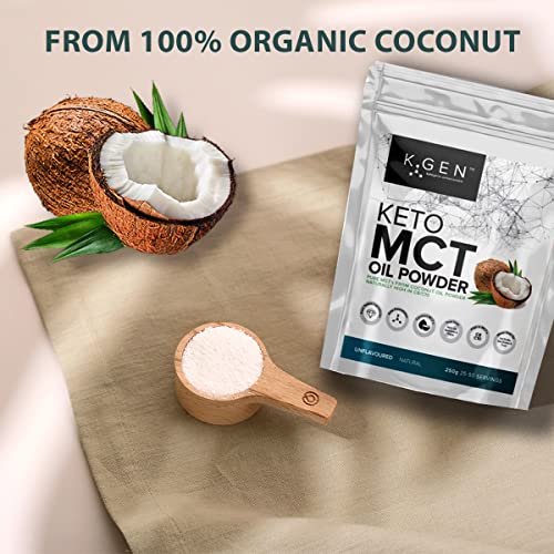 Keto MCT Oil Powder Pure Coconut MCT Keto Coffee Creamer | Premium Quality C8 Easily Absorbed & Digested K GEN ketogenic enhancementAu supplements