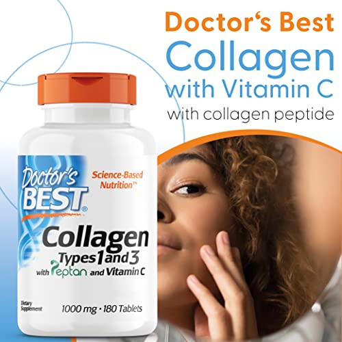 Doctor's Best, Collagen Types 1 and 3, Peptane & Vitamin C, 1,000mg, 180 Tablets Doctor's BESTAu supplements