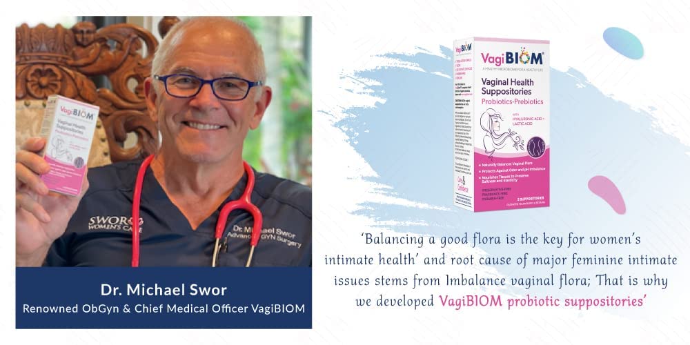 VagiBiom Probioitc Suppository Convenient Travel Pack with 2 Suppositories VagiBiomAu supplements