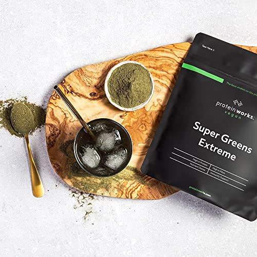Protein Works Super Greens Extreme Powder , 156 Health Benefits , 41 Active Ingredients Protein WorksAu supplements